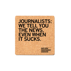 We Tell You The News Cork Coaster